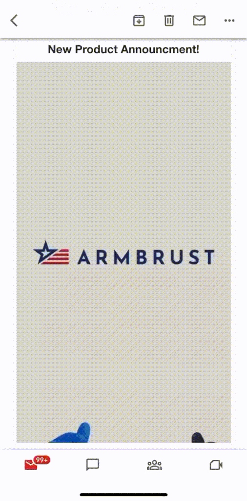 product announcement email examples armbrust