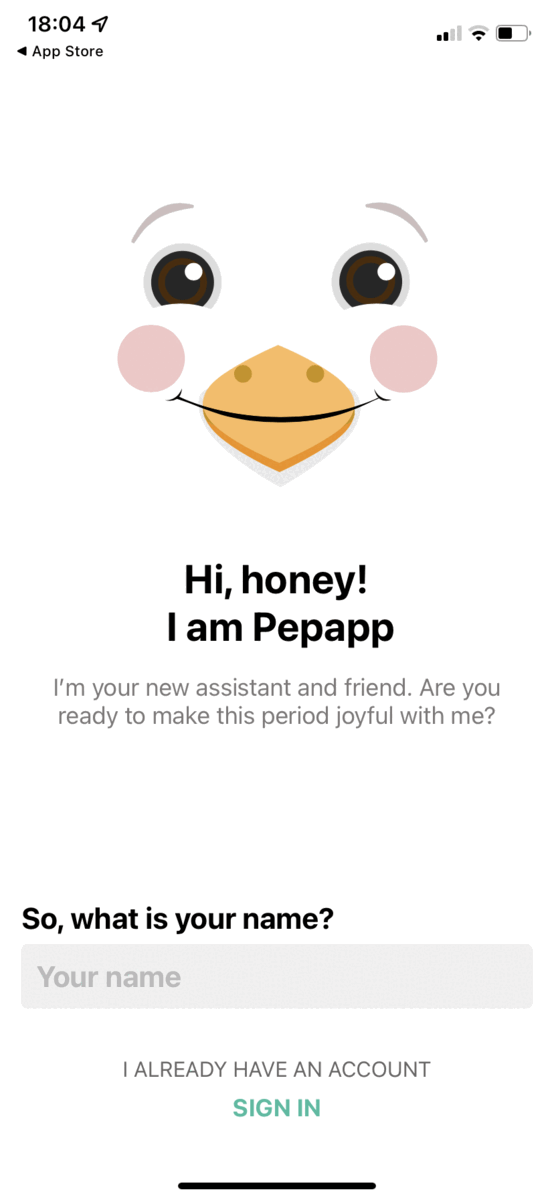pepapp signup flow
